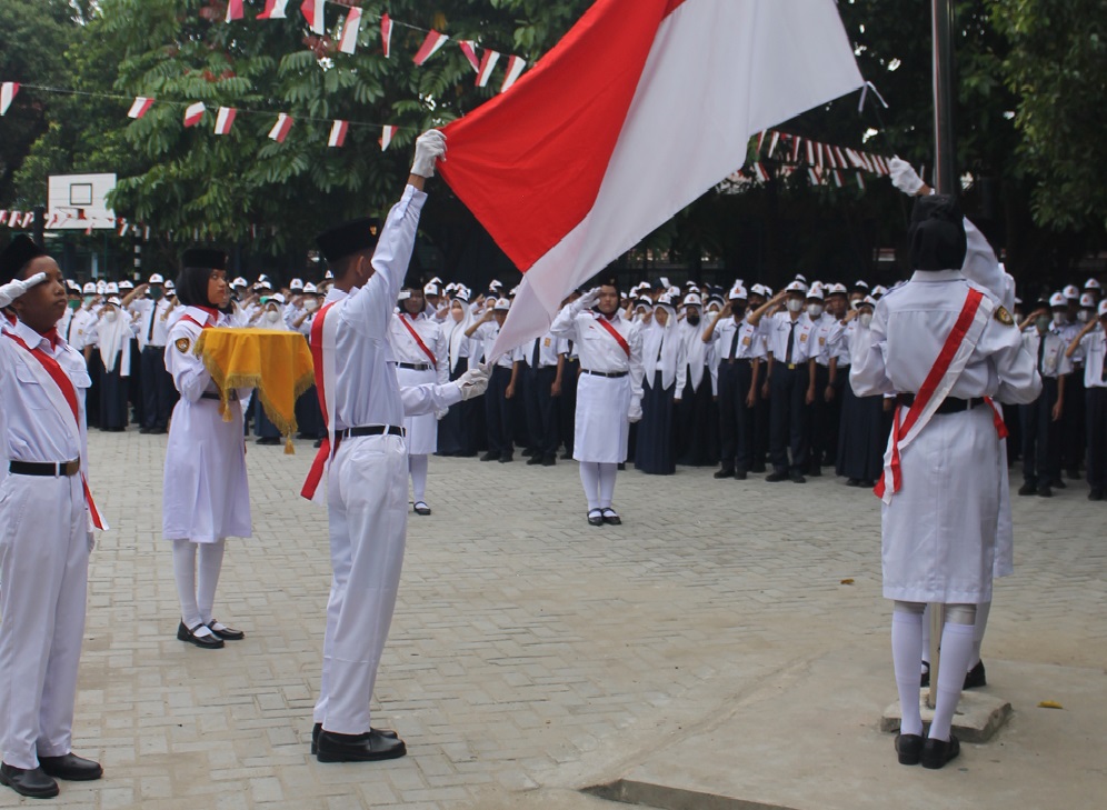 Kemeriahan HUT RI ke-77 di SMP Negeri 10 Pekanbaru