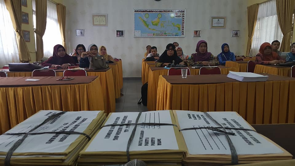 Kegiatan Koreksi USBN 2018 oleh guru