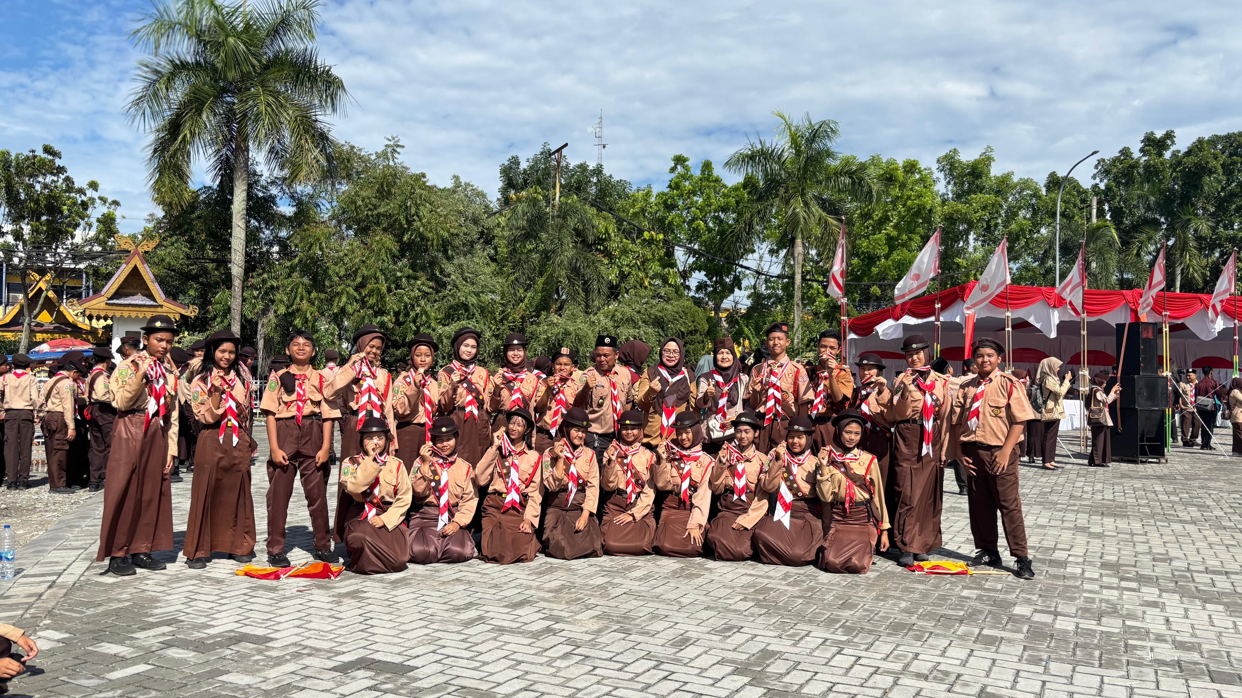 Pelantikan Pramuka Garuda SMPN 10 Pekanbaru
